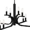 Designers Fountain Skye 12-Light Matte Black Minimalist Tiered Candle Chandelier for Dining Rooms D314C-12CH-MB - alternate 3